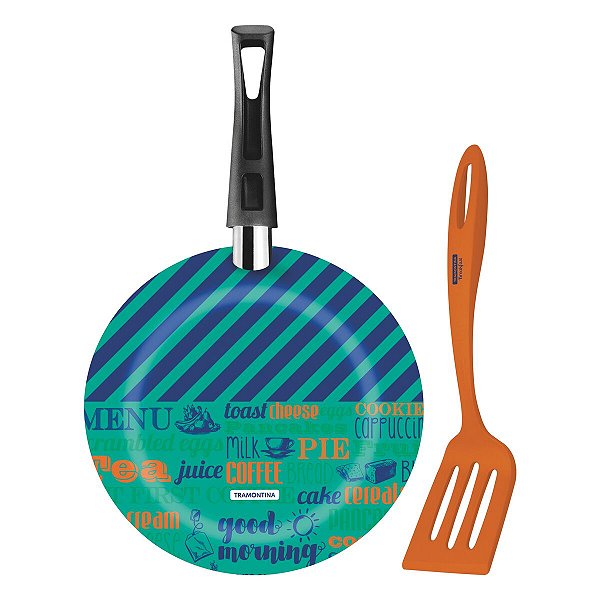 Frigideira 24Cm Espatula Breakfast Verde Tramontina 27813001