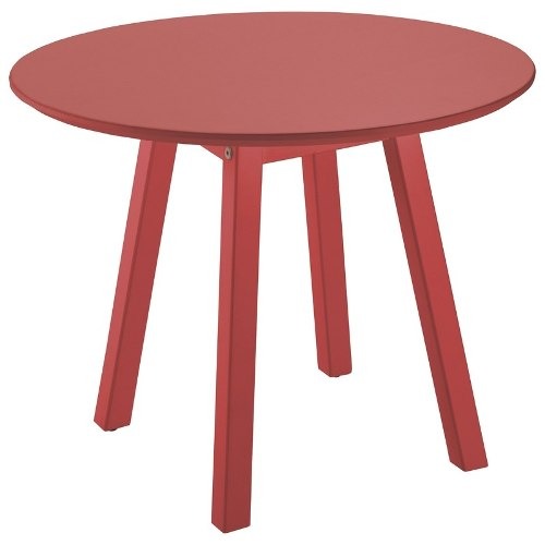 Mesa Lateral Canto Oval Alta Vermelha Tramontina 91453071
