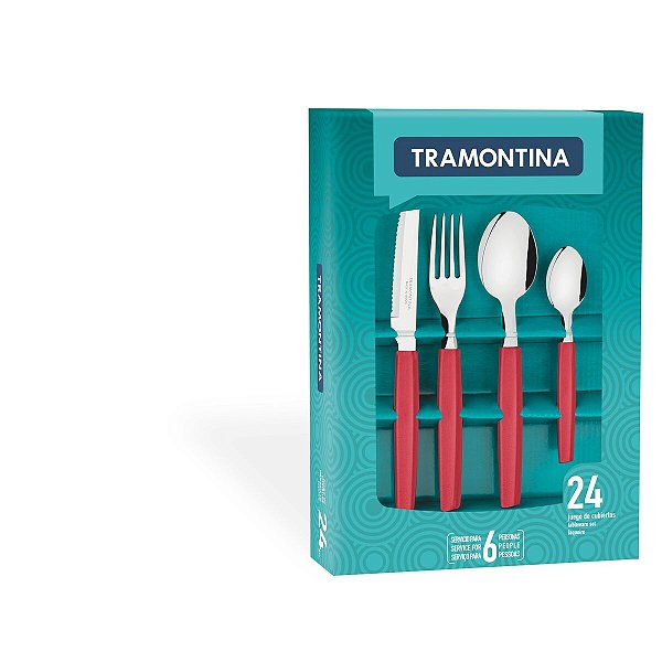 Faqueiro Talheres Inox 24Pc Munique Tramontina 23299772