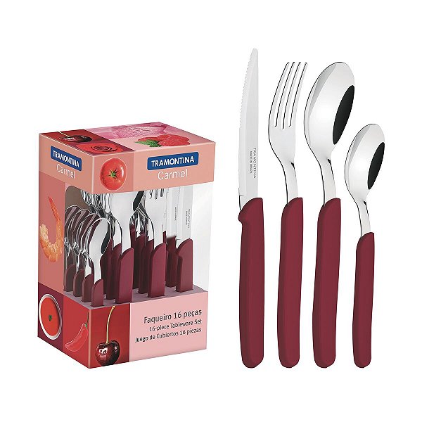Faqueiro Inox 16Pc Carm Escuro Carmel Tramontina 23499007