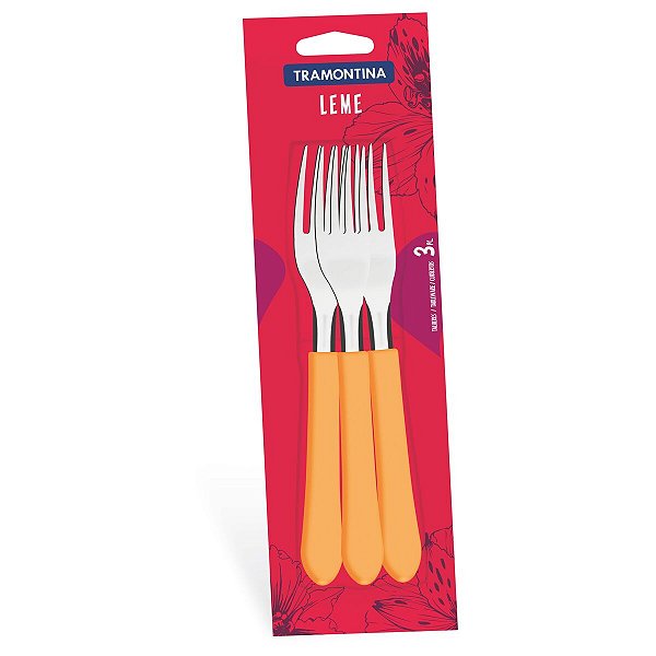 Conjunto Garfos Inox 3 Pcs Leme Tramontina 23182340