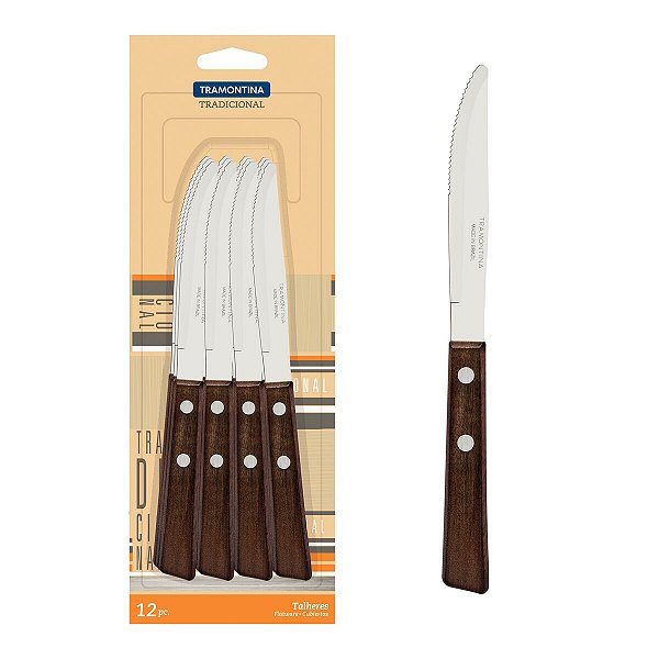 Conjunto Facas De Mesa 12 Peças Tramontina 22201904