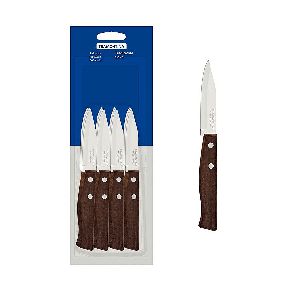 Conjunto Facas Para Legumes 12 Peças Tramontina 22210903