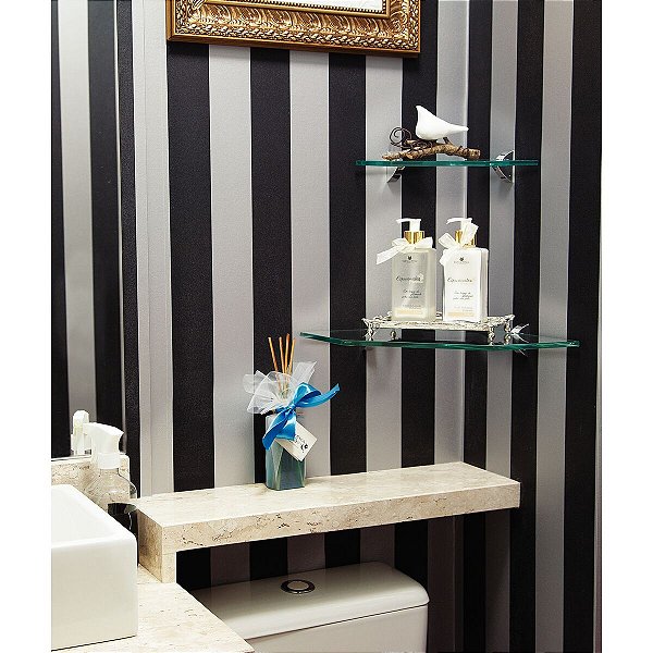 Prateleira Canto Glass Quadra Tramontina 91221002