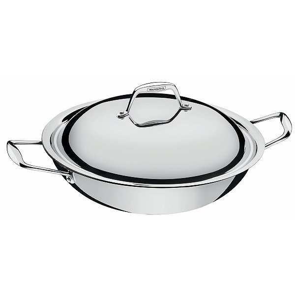 Frigideira Wok Aco Inox Trix 5,1L 32cm Tramontina 62838321