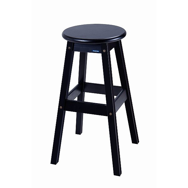 Banqueta Banquinho Naturalle Preta 70Cm Tramontina 91418072