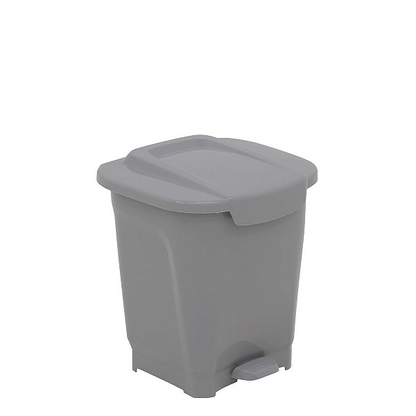 Lixeiro Plástico T-Force Cinza 15L Tramontina 92811210