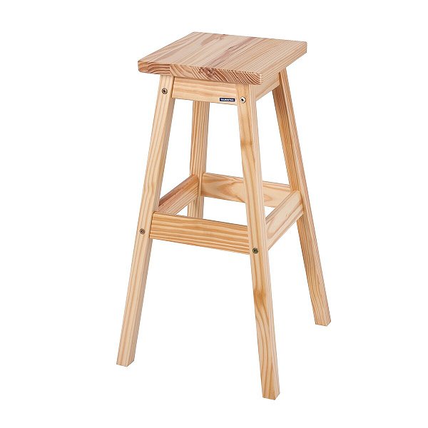 Banqueta Banquinho Madeira Verniz Tramontina 91457072