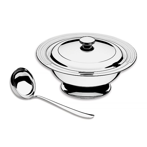Concha Porta Sopa Sopeira Inox Ciclo 1,9L Tramontin 64510310