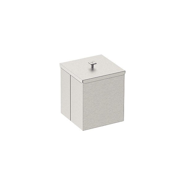 Lixeira Inox Pia Banheiro Quadrada 4,5L Tramontina 94540028