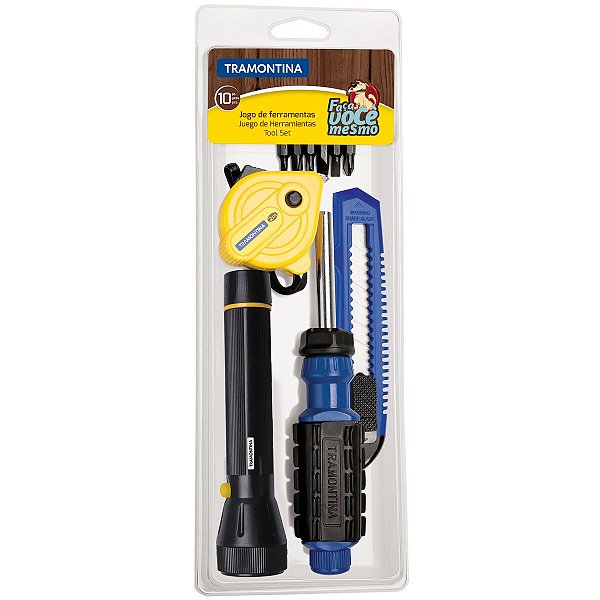 Kit Ferramentas Lanterna Catraca Trena Tramontina 43408123