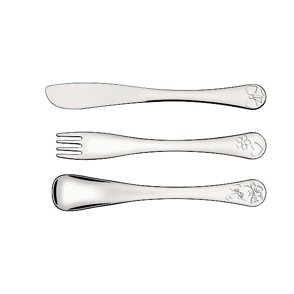 Colher Faca Talher Bebe Infantil Lepetit Tramontina 66973005