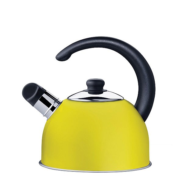 Chaleira Aco Inox 2L Amarelo Apito Tramontina 61483080