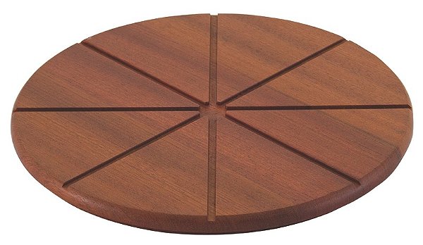 Tabua Redonda Madeira Vincos Pizza 40Cm Tramontina 10092070
