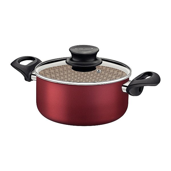 Panela Caçarola Vermelha 24Cm Paris 5L Tramontina 20520724