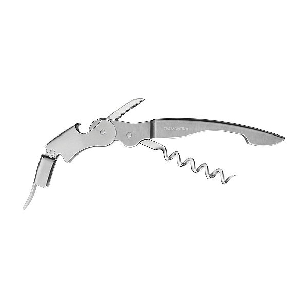 Saca Rolha Abridor Inox 3 Funções Tramontina 26337000