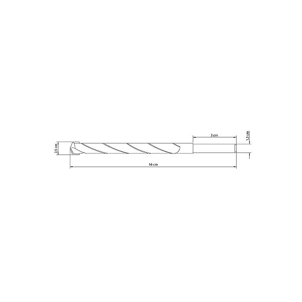 Broca Concreto Videa 25Mm 160Mm 1 Tramontina 43142125