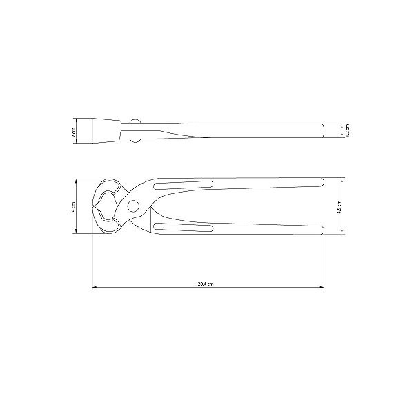 Torques Turquesa Carpinteiro 8 Tramontina 41050108
