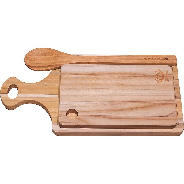 Tabua Alimentos Colher Bambu Cozinha Tramontina 10239540