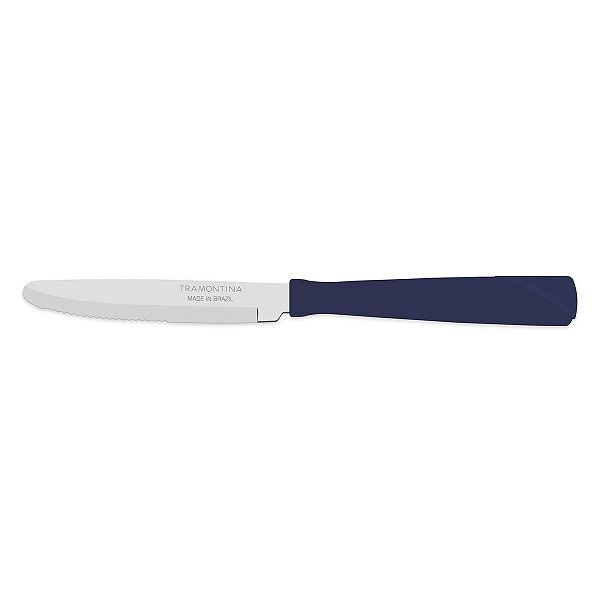 Faca De Mesa 4 Azul New Kolor Tramontina 23161414