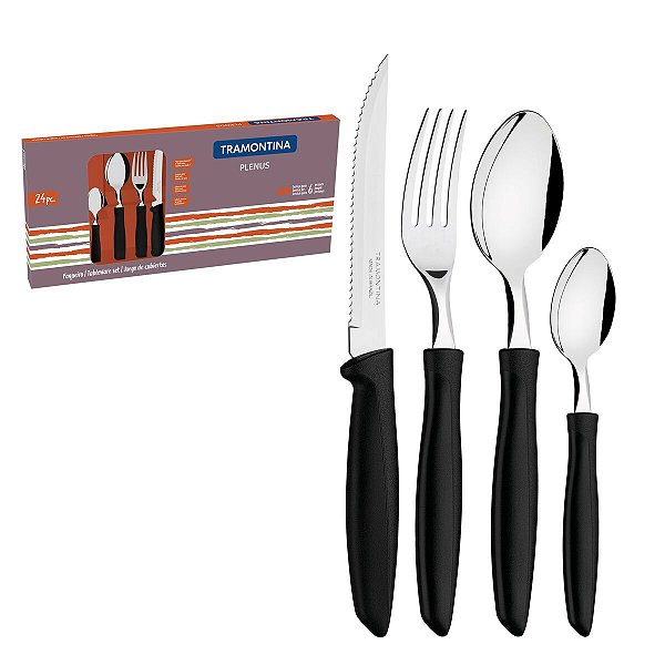 Faqueiro Talheres Inox 24Pc Plenus Pre Tramontina 23498002