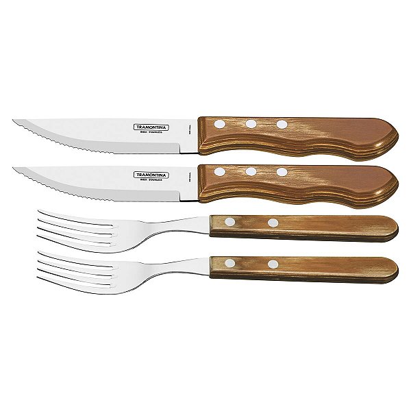 Jogo Inox 4 Pcs Polywood Tramontina 21198408