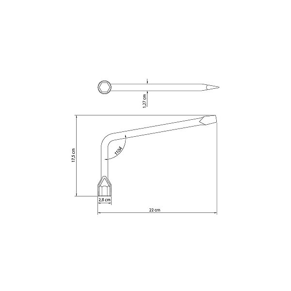 Chave De Roda Biela 19Mm Tramontina 42830919