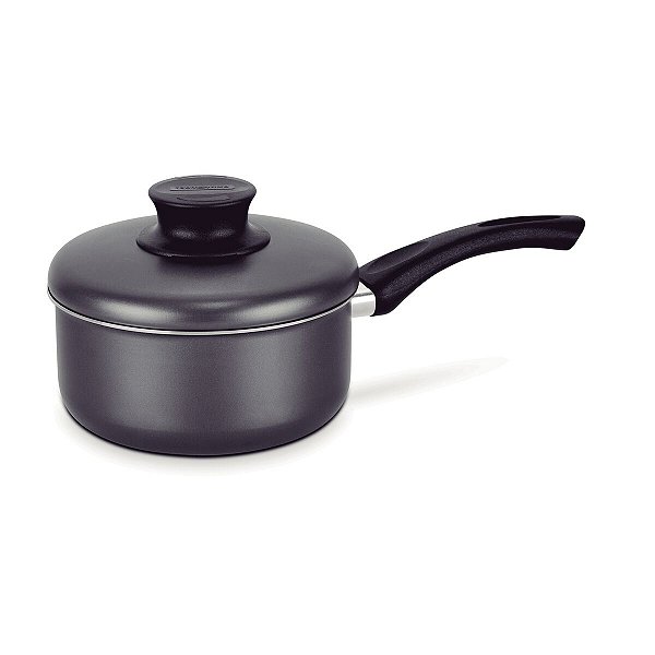 Panela Tampa Aluminio 18Cm Paris Preta 2L Tramontin 20525618