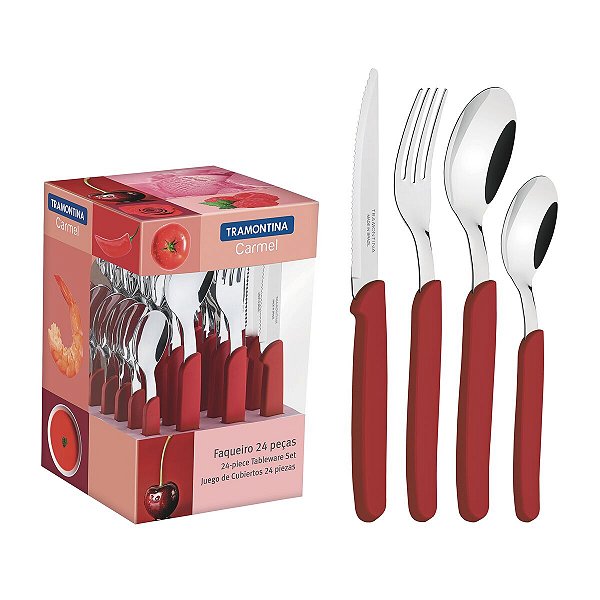 Faqueiro Inox 24Pc Carm Medio Carmel Tramontina 23499028