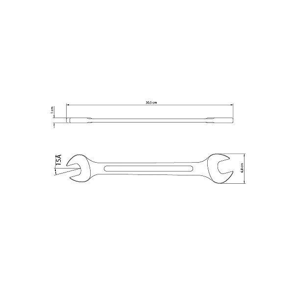 Chave Fixa Combinada Boca 30Mm 32Mm Tramontina 42006113