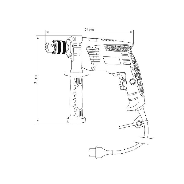 Furadeira De Impacto 1/2 600W 127V Tramontina 42410010