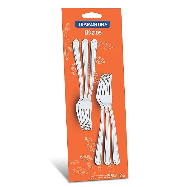 Conjunto Garfos Inox 6 Pçs Buzios Tramontina 23755600
