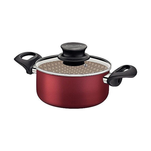 Panela Caçarola Vermelha 20Cm Paris 3L Tramontina 20520720