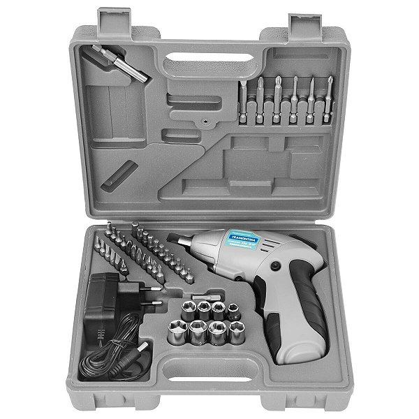 Maleta Parafusadeira Bateria 3,6V 46Pçs Tramontina 42380045