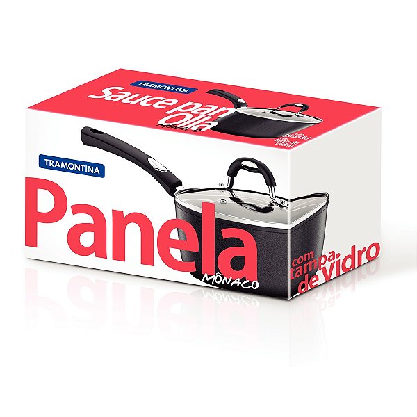 Panela Aluminio 18Cm Preta Monaco Lar 2L Tramontina 20861018