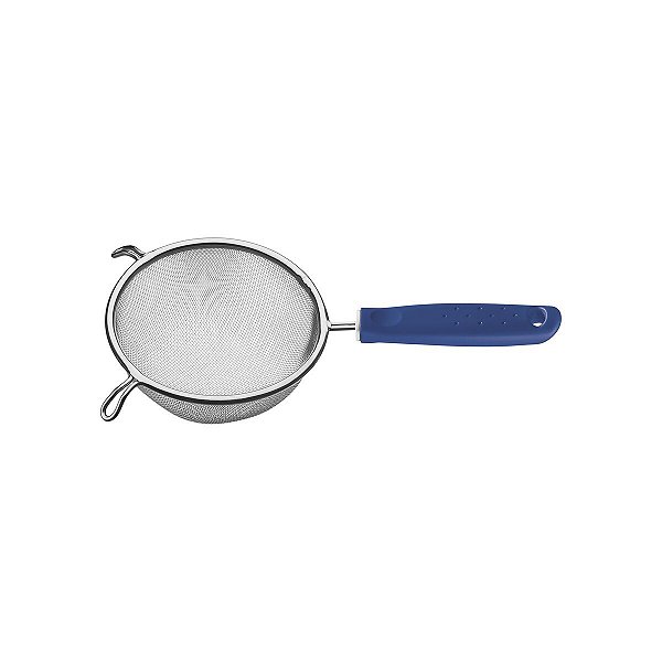 Peneira Aço Inox Com Cabo Azul 14Cm Tramontina 25680112