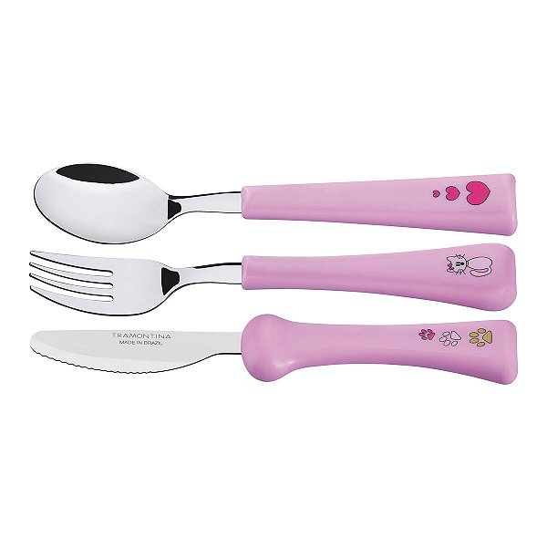 Garfo Faca Colher Infantil Best Friend Tramontina 23799491