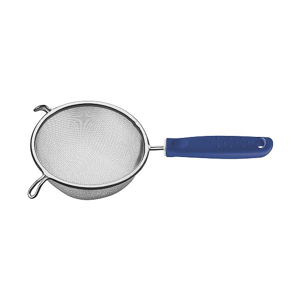 Peneira Aço Inox Com Cabo Azul 17Cm Tramontina 25680113