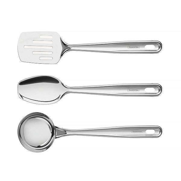 Jogo Utensílios Aço Inox 3 Pç. Tramontina 66815730