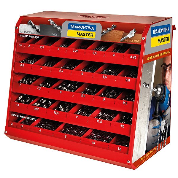 Display Com Brocas 400 Peças Tramontina 43141501