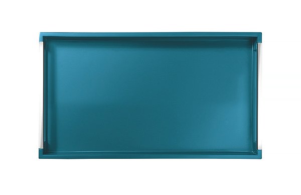 Bandeja Retangular Turquesa C/ Alça Tramontina 10364610