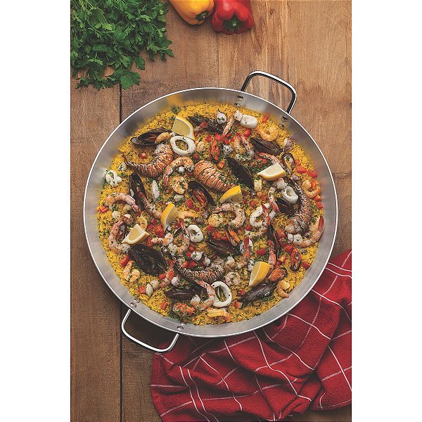 Panela Paellera Profissional Alumínio Tramontina 20835045