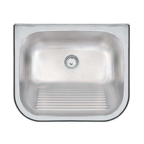 Tanque Parede Aço Inox Acetinado 50X40Cm 27L Tramon 94401107