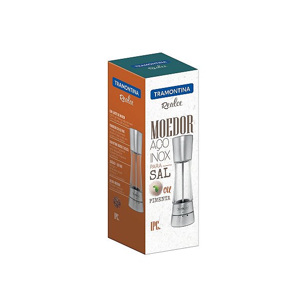Moedor Sal Pimenta Inox Acrílico Moinho Tramontina 61654000