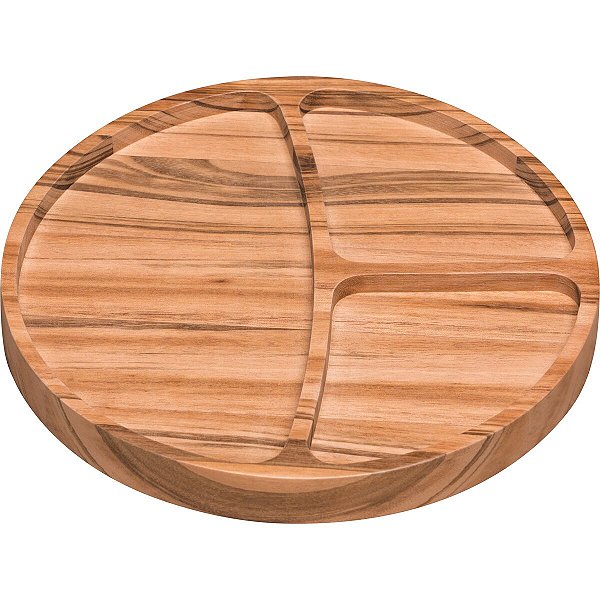 Petisqueira Redonda Madeira Verniz Tramontina 13179100