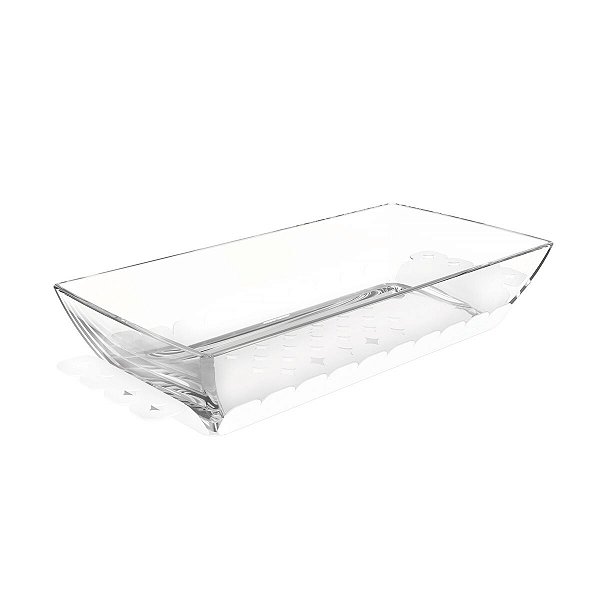 Travessa Cristal Base Branca Inox Tramontina 64800044
