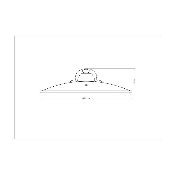 Tampa Vidro E Inox Alça Silicone 32Cm Tramontina 20849032