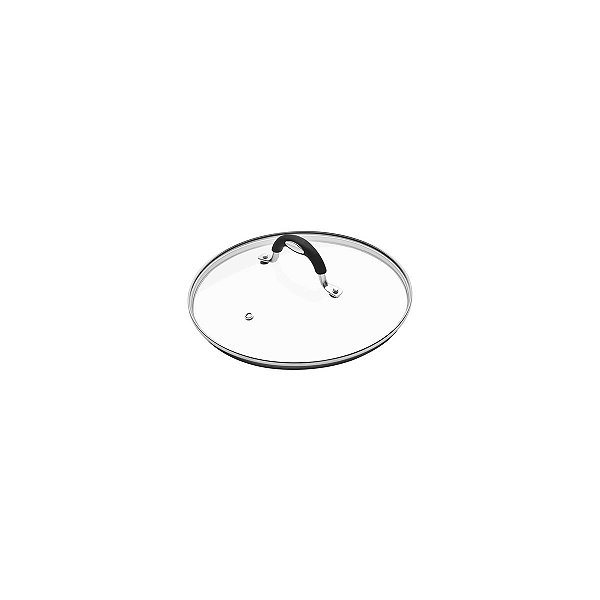 Tampa Vidro E Inox Alça Silicone 16Cm Tramontina 20849016