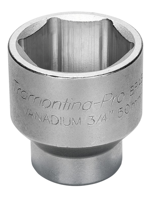 Soquete Sextavado 26Mm Encaixe 3/4 Tramontina 44861126