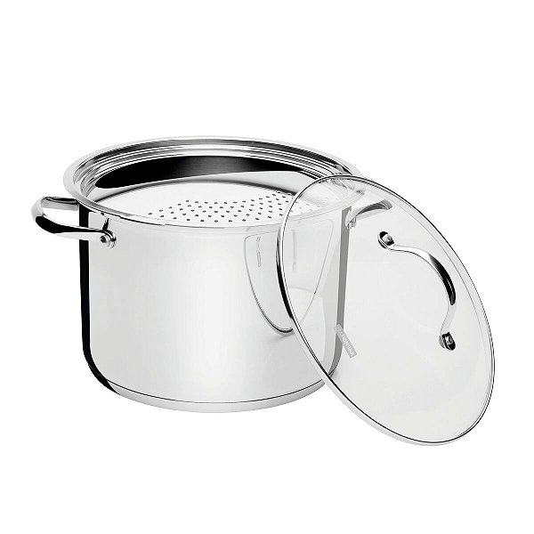 Espagueteira Inox Fundo Triplo 24Cm 7 L Tramontina 62757243